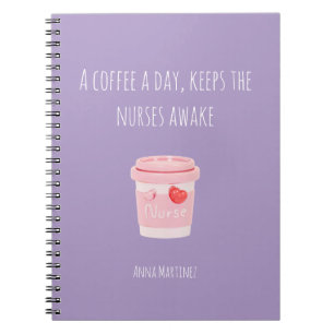 Geschenk für minimalistische Krankenpflegestudente Notizblock