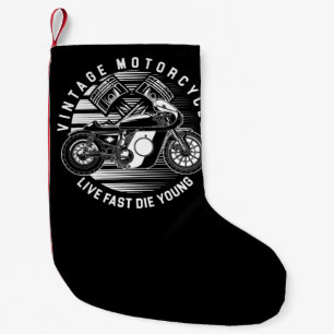 Geschenk für Motorrad-Rennfahrer für Biker Kleiner Weihnachtsstrumpf
