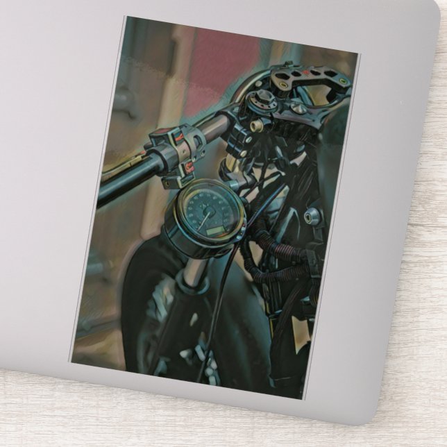 Geschenk für Motorräder Aufkleber (Detail)