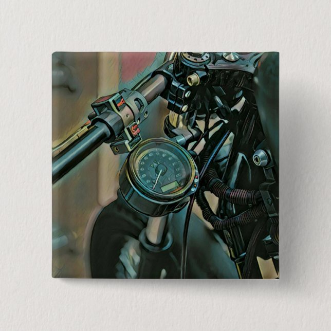Geschenk für Motorräder Button (Vorderseite)