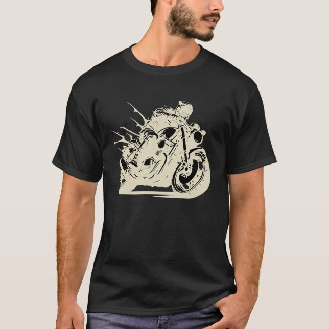 Geschenk für Motorradfahrer, Motorräder T-Shirt (Vorderseite)
