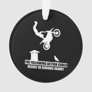Geschenk für Motorradfahrer von Dirt Bikes im Spor Ornament