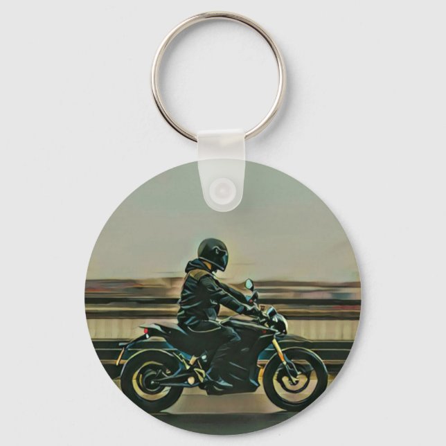 Geschenk für Motorradliebhaber Schlüsselanhänger (Vorderseite)