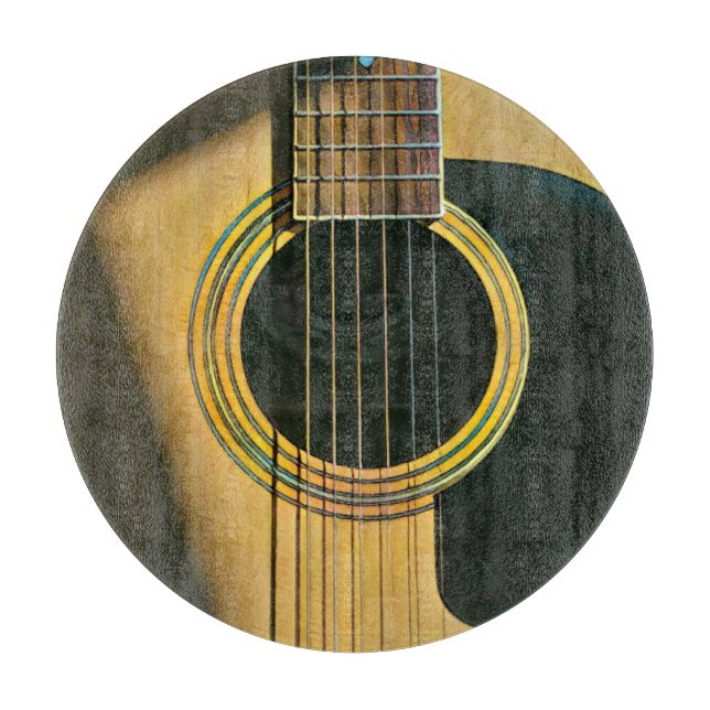 Geschenk für Musikergitarrist Schneidebrett (Vorderseite)