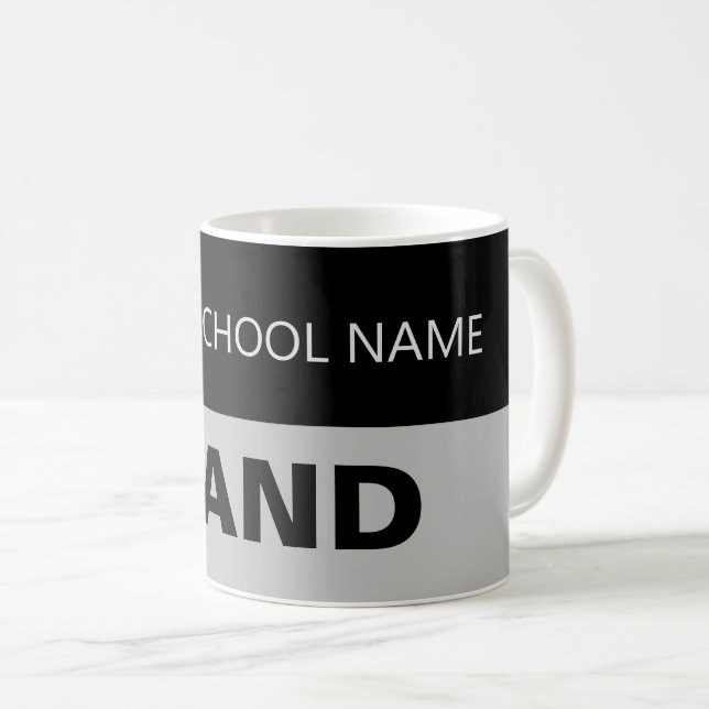 Geschenk für Musiklehrer | Custom School Band Tass Kaffeetasse (VorderseiteRechts)