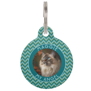 Geschenk für mutige Tierliebhaber Chevron Karos Haustiermarke