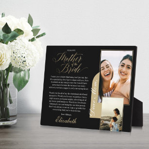 Geschenk für Mutter der Braut   Foto und Meldung Fotoplatte