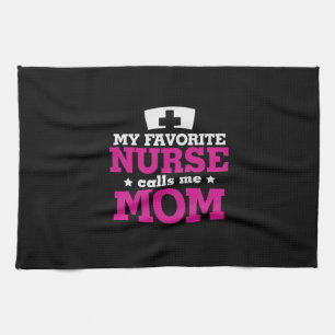 Geschenk für Mutter Lieblingskrankenschwester nenn Geschirrtuch