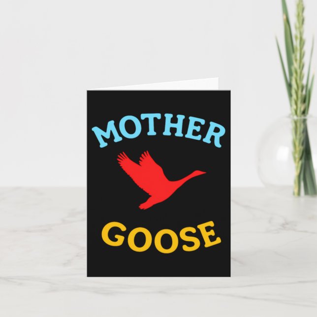 Geschenk für Mutter Niedliche Lustige Mutter Gans Karte (Vorderseite)