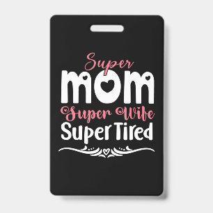 Geschenk für Mutter Super Mama Super Frau Ausweis