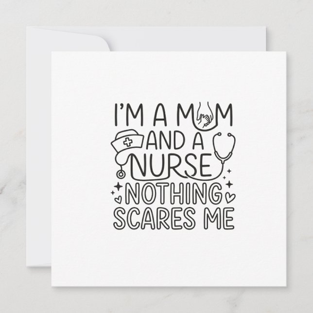 Geschenk für Mutter und Krankenschwester im minima Einladung (Vorderseite)