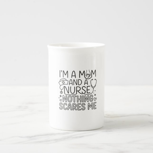 Geschenk für Mutter und Krankenschwester im minima Prozellantasse (Vorderseite)