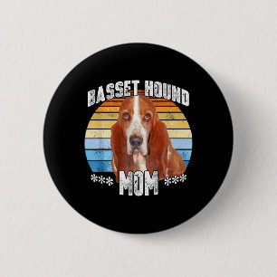 Geschenk für Muttertags-Hundemama Button