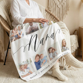 Geschenk für Nana | Entenkinder - FotoCollage Fleecedecke