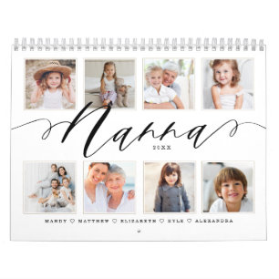Geschenk für Nanna Enkelkinder Fotos Kalender