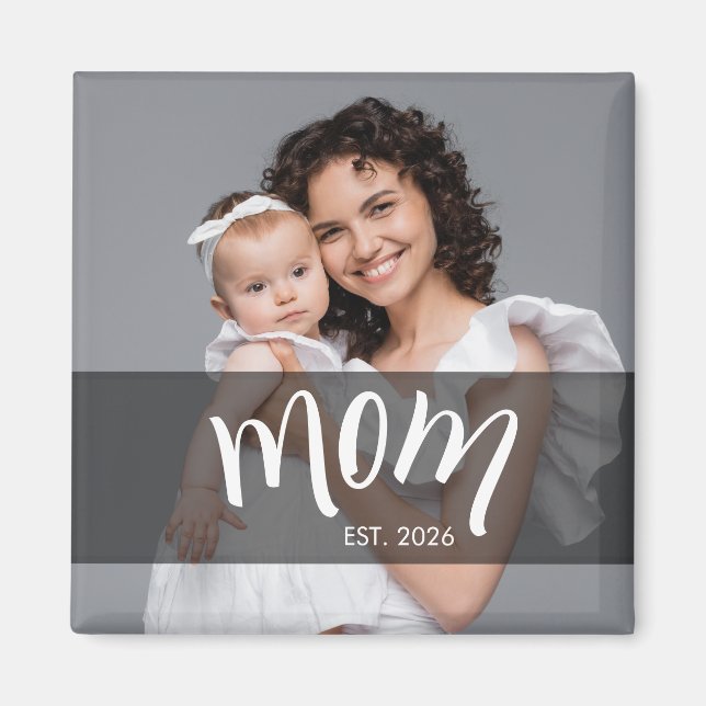 Geschenk für neue Mutter von Mama gegründet Magnet (Vorne)