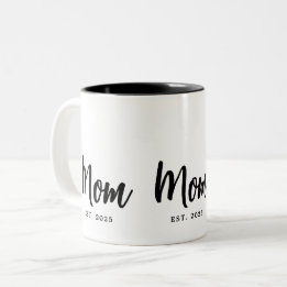 Geschenk für neue Mutter zum Jahr der Gründung als Zweifarbige Tasse