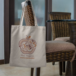Geschenk für niedliche Apple-Lehrer Tragetasche