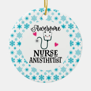 Geschenk für Nurse Anästhesist Keramik Ornament