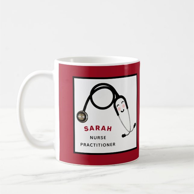 Geschenk für Nurse Practitioner Kaffeetasse (Links)