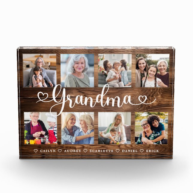 Geschenk für Oma | Entenkinder - FotoCollage Fotoblock (Vorderseite)