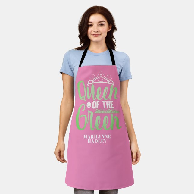 Geschenk für Oma Golf Lover Pink Schürze (Getragen)