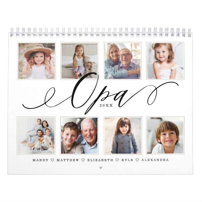 Geschenk für Opa| Enkelkinder Fotos Kalender (Titelbild)