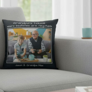 Geschenk für Opa mit lustigem Spruch Kissen