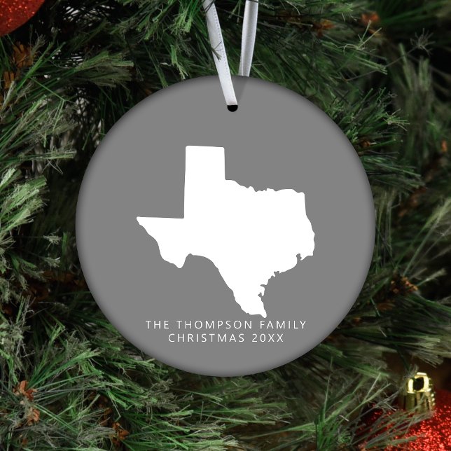 Geschenk für Paare Freunde Kunden Texas Weihnachte Keramik Ornament (Von Creator hochgeladen)