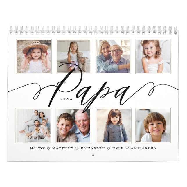 Geschenk für Papa| Enkelkinder Fotos Kalender (Titelbild)