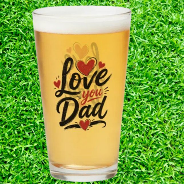 Geschenk für Papa Glas (Father's Day Beer Glass)