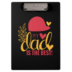 Geschenk für Papa Mein Papa ist der Beste Klemmbrett