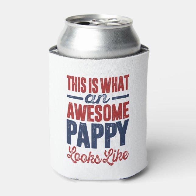 Geschenk für Pappy Dosenkühler (Kanne Vorderseite)