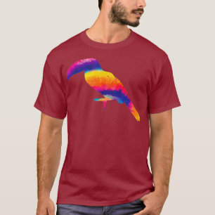 Geschenk für Parrot Lover Gefärbte Krawatte Papage T-Shirt