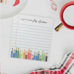 Geschenk für personalisiert Stationery Notepad Leh Notizblock<br><div class="desc">Dieses praktische personalisierte Notizblock ist ein durchdachtes und praktisches Geschenk, das Stil und Funktion kombiniert. Ideal, um Notizen, Erinnerungen, To-do-Listen oder sogar kreative Ideen zu sammeln, ist es ein idealer Begleiter für LehrerInnen, FreundeInnen oder alle, die Lieben organisieren bleibe haben. Die Anpassung mit einem Namen oder einer speziellen Nachricht fügt...</div>