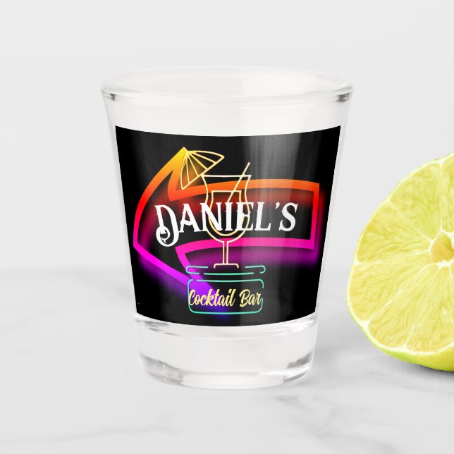 Geschenk für Personalisierte Barkeeper Schnapsglas (Vorderseite)