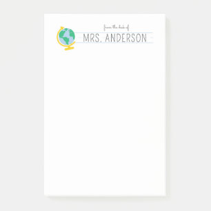 Geschenk für personalisierte Lehrer Post-it Klebezettel