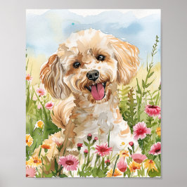 Geschenk für Poodle Owner Painting Wall Poster