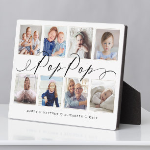 Geschenk für Pop Pop   Entenkinder - FotoCollage Fotoplatte