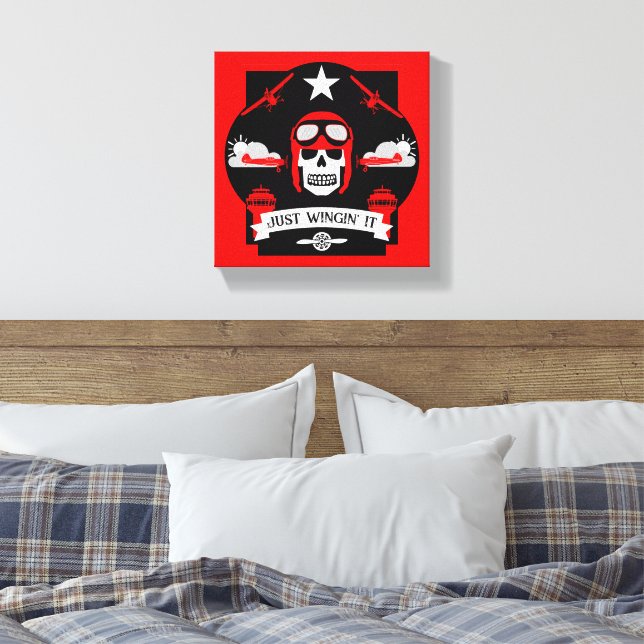 Geschenk für private und Kommerzielle Piloten Leinwanddruck (Insitu (Schlafzimmer))