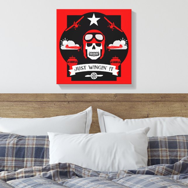 Geschenk für private und Kommerzielle Piloten Leinwanddruck (Insitu (Schlafzimmer))