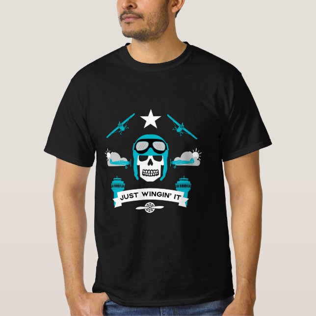 Geschenk für private und Kommerzielle Piloten T-Shirt (Vorderseite)