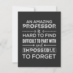 Geschenk für Professor, Professor Geschenk Dankeskarte