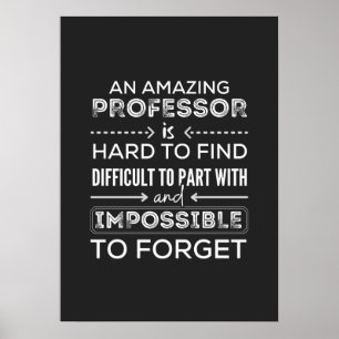 Geschenk für Professor, Professor Geschenk Poster