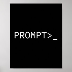Geschenk für Prompt Coder AI Prompt Engineer & Hac Poster