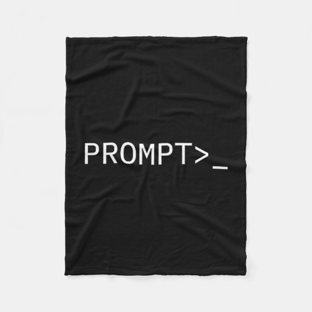 Geschenk für Prompt Coder für AI Prompt Engineer & Fleecedecke (Vorderseite)