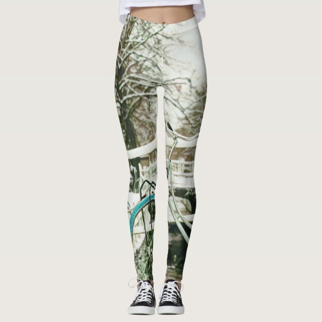 Geschenk für Radfahrer Leggings (Vorderseite)
