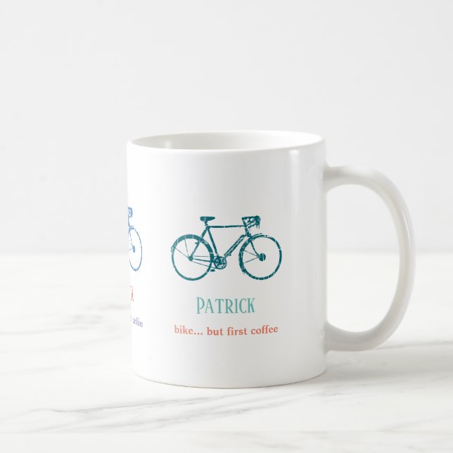 Geschenk für Radfahrer und Fahrradfahrer Kaffeetasse (Rechts)
