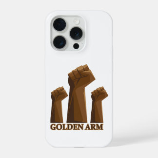 Geschenk für Rohrschweißer mit goldenem Arm iPhone 15 Pro Hülle