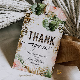 Geschenk für Safari Leopard Geschenkanhänger